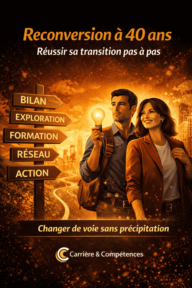 Reconversion professionnelle à 40 ans : les 7 étapes pour réussir sa transition de carrière sans tout plaquer